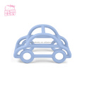 Carro forma material silicone bebê teether mastigar brinquedo